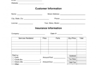 editable free car vehicle repair receipt template  word  pdf auto mechanic receipt template