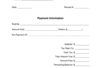 editable free cash payment receipt template  pdf  word  eforms cash transaction receipt template
