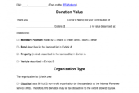 editable free donation receipt templates  samples  pdf  word furniture donation receipt template doc