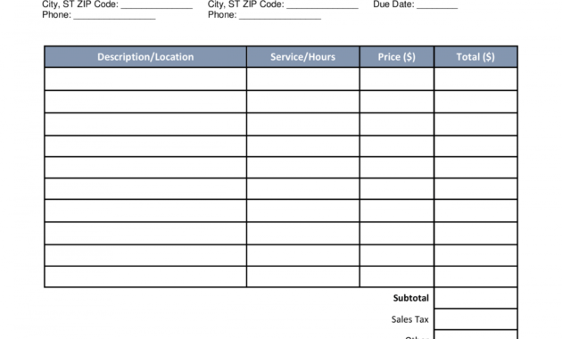 editable free landscaping invoice template  word  pdf  eforms landscaping receipt template sample