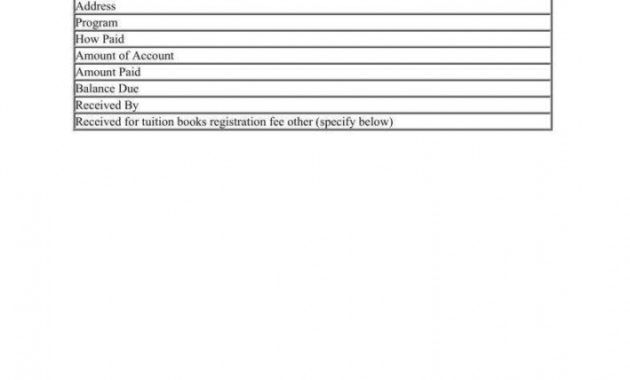 free 5 tuition receipt templates  pdf word  free &amp; premium college tuition receipt template