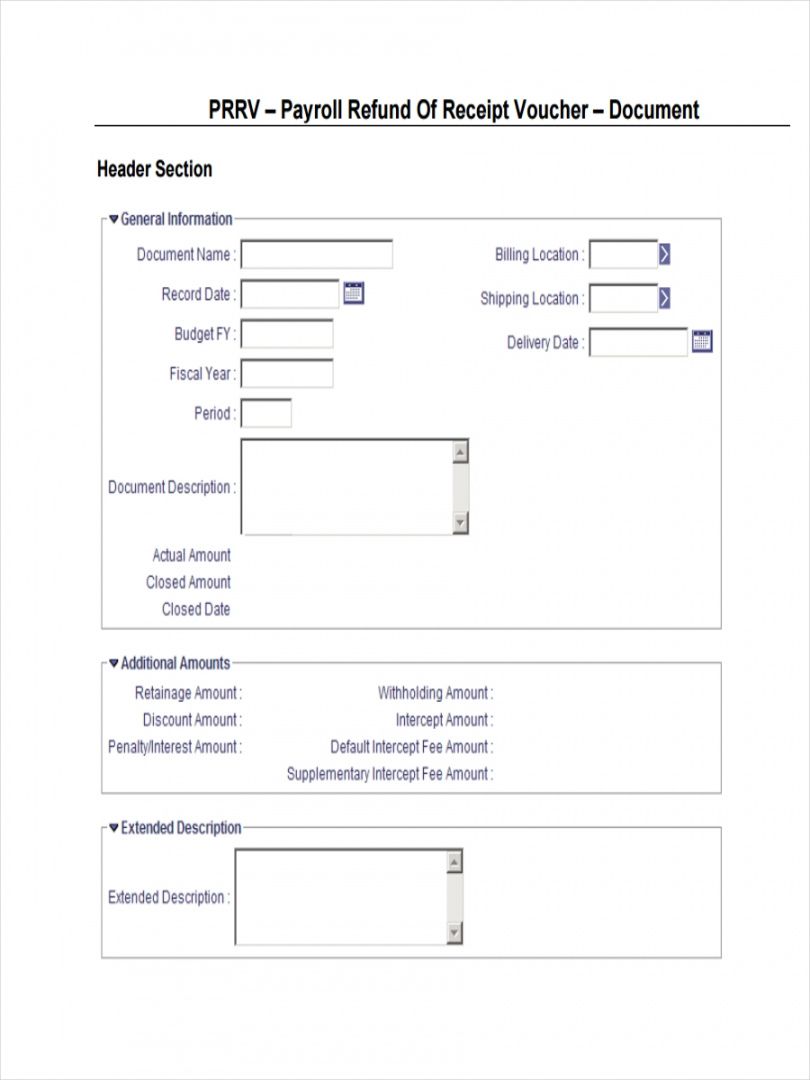 free 6+ receipt voucher examples &amp;amp; samples in pdf  doc cash refund receipt template sample