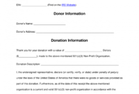 free free 501(c)(3) donation receipt template  sample  pdf tax deductible donation receipt template
