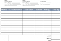 free free medical invoice template  word  pdf  eforms  free medical insurance receipt template pdf