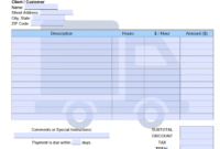 free free moving company invoice template  pdf  word  excel moving company receipt template sample
