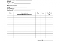free medical bill receipt template  pdf  word  eforms medical itemized receipt template doc