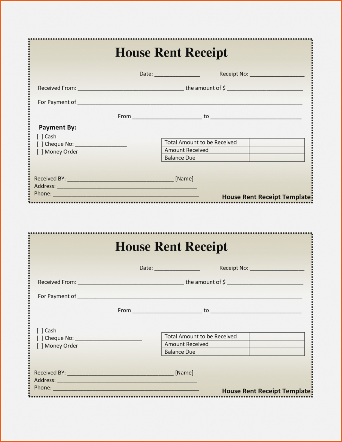 free new rent payment template (with images)  receipt template receipt template for rent payment