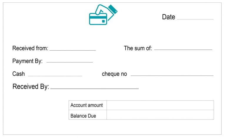 Free Printable Blank Payment Cash Receipt Template [Pdf Cash Payment ...