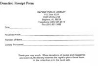 materials donation tax receipt form  daphne public library school donation receipt template pdf
