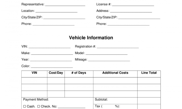 printable free car rental receipt template  word  pdf  eforms rental car receipt template doc