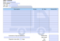 printable free moving company invoice template  pdf  word  excel limited company receipt template sample