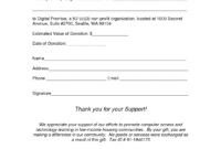 printable non profit donation receipt form template example  vmd silent auction donation receipt template sample