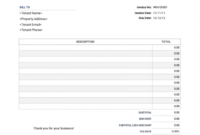 rental invoice templates  free download  invoice simple rental income receipt template pdf