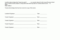 security deposit receipt &amp;amp; disclosure  ezlandlordforms rental security deposit receipt template doc