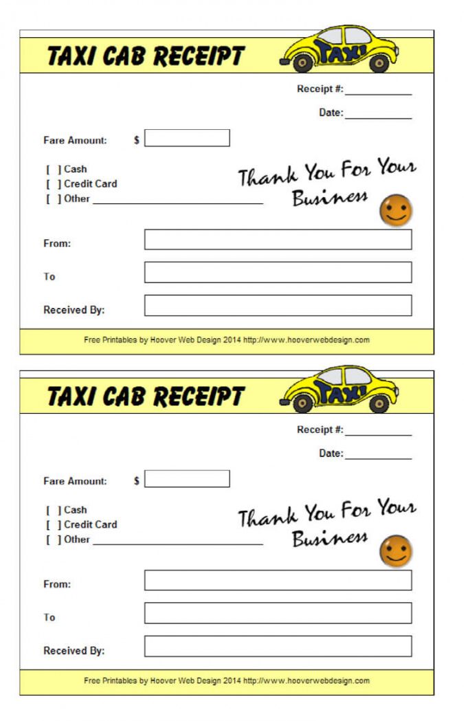 16 free taxi receipt templates  make your taxi receipts easily taxi cab receipt template sample