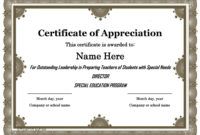 30 free certificate of appreciation templates and letters principal&amp;#039;s award certificate template pdf
