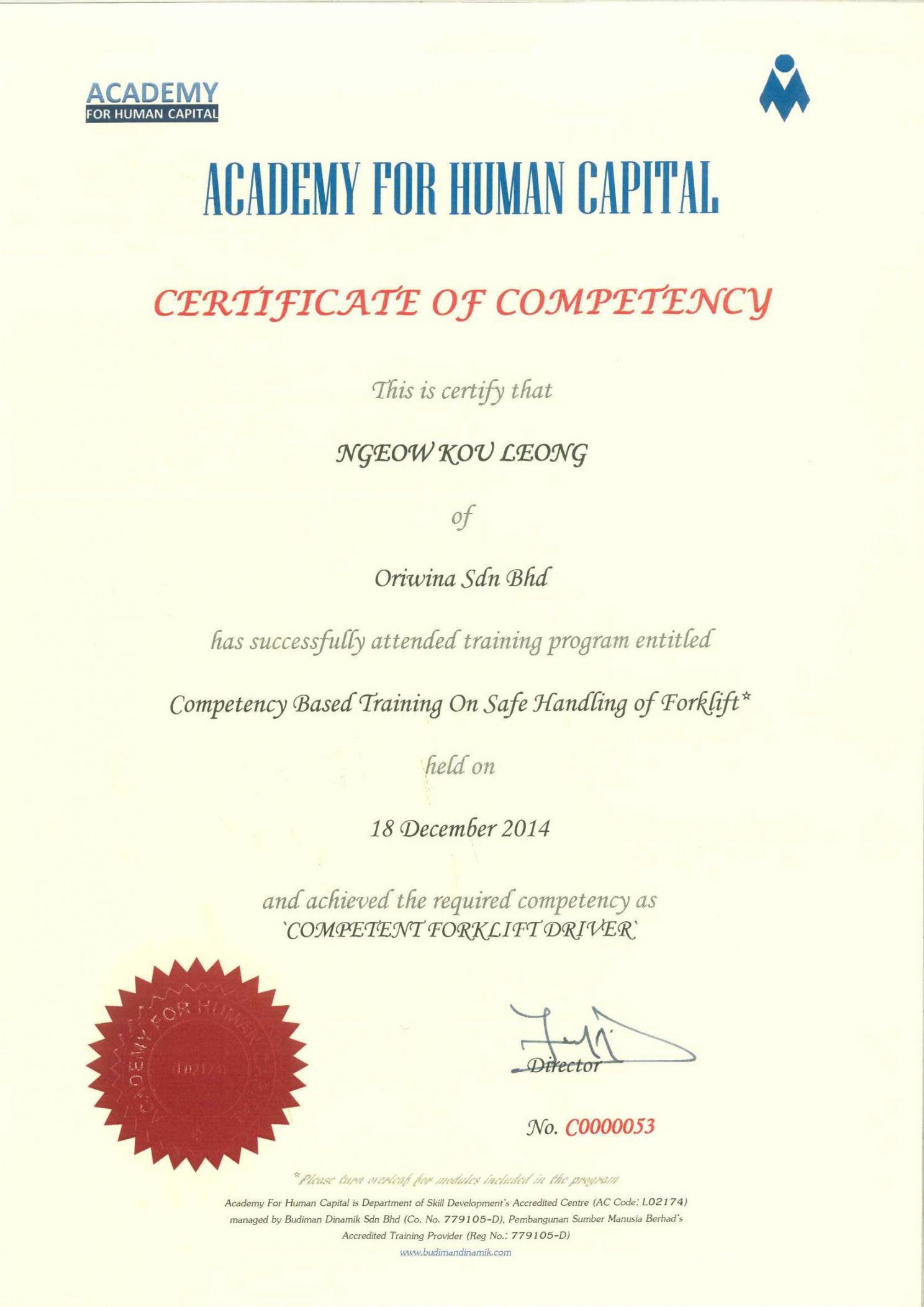 editable competency based training on safe handling of forklifts sbl forklift safety training certificate template doc