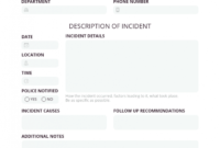 editable how to write an effective incident report  templates fall protection training certificate template excel
