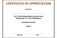 free 30 free certificate of appreciation templates and letters years of service recognition certificate template pdf