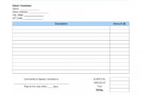 free blank invoice templates in pdf word &amp;amp; excel auto body receipt template sample
