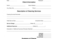 free cleaning service receipt template  pdf  word  eforms carpet cleaning receipt template