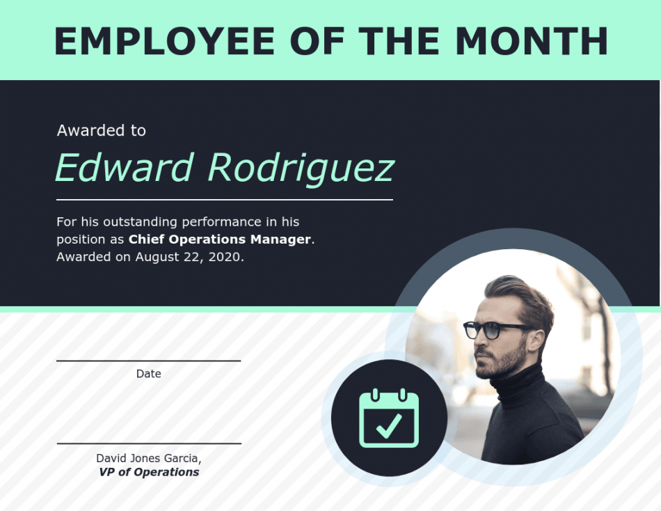free employee of the month certificate of recognition template employee of the month certificate template samples