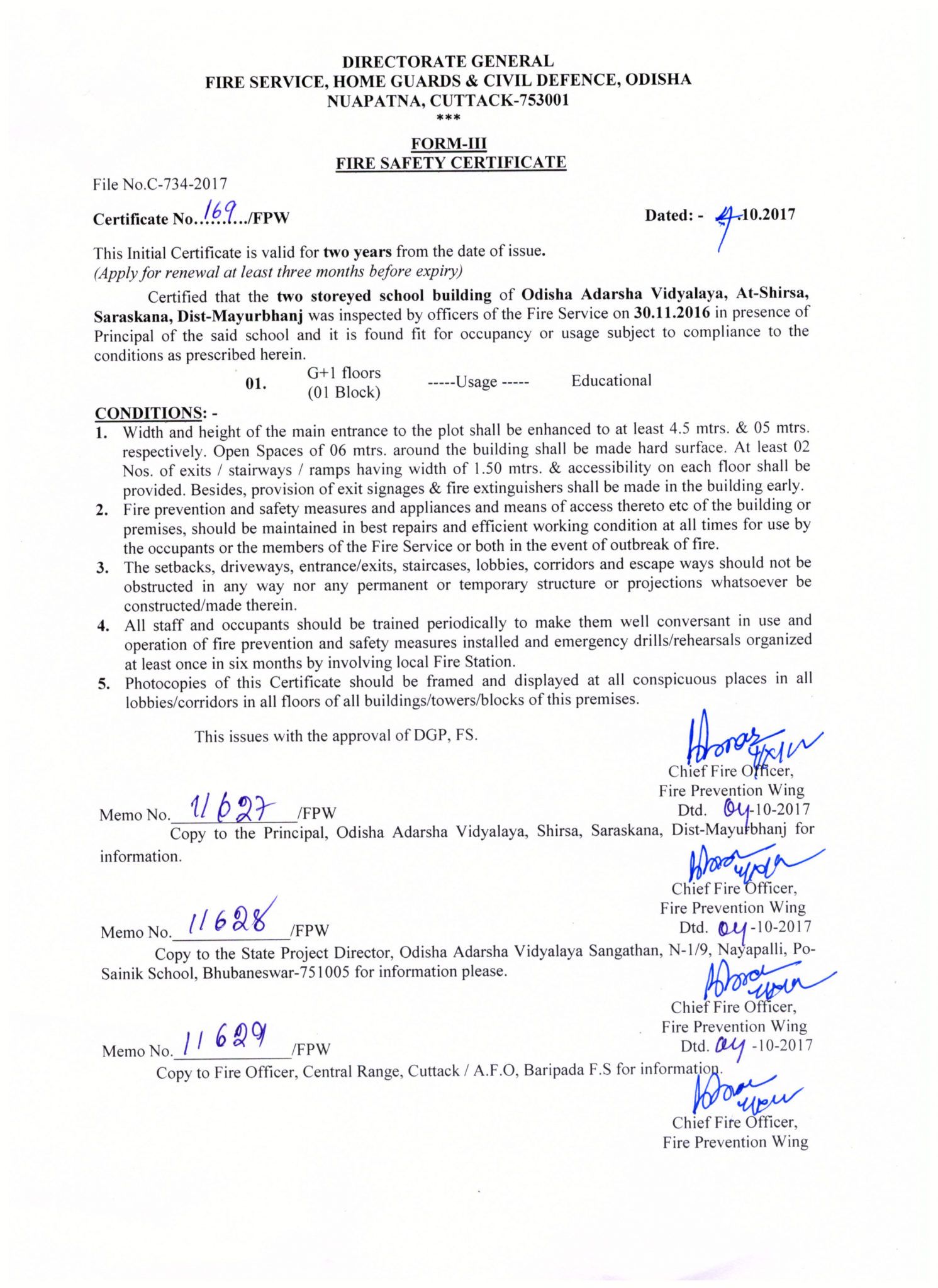 Free Fire Safety Certificates Fire Service Fire Safety Certificate Template PDF