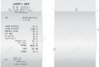 free template of a check from a shop or supermarket or restaurant grocery store receipt template doc