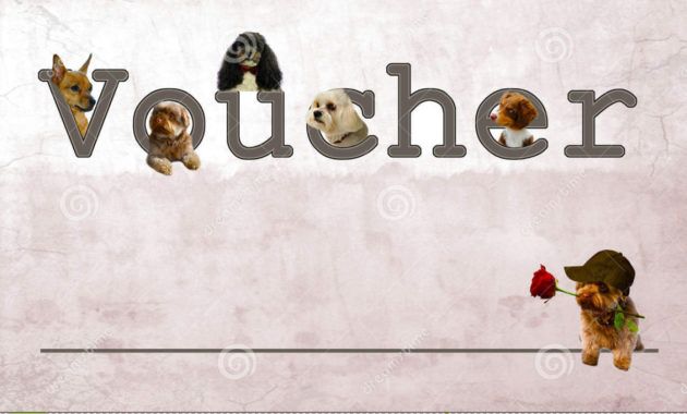 gift voucher stock image image of document coupon free dog gift certificate template doc