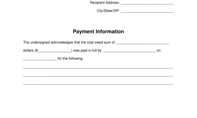 paid infull receipt template  eforms  free fillable forms paid in full receipt template