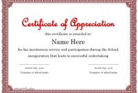printable 30 free certificate of appreciation templates and letters years of service recognition certificate template examples