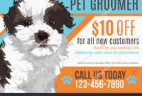 printable cute puppy advertising pet grooming salon stock vector dog grooming gift certificate template pdf