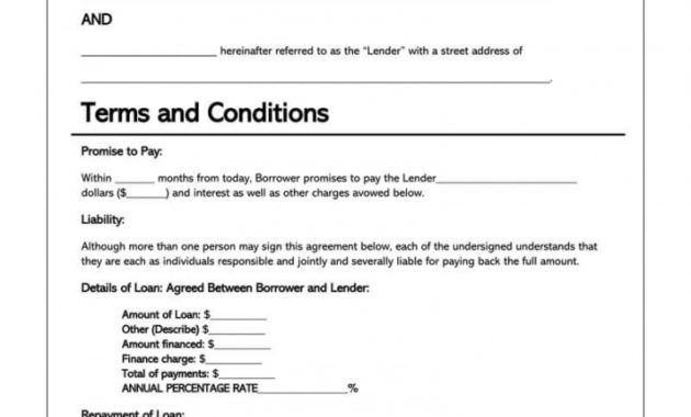 printable free personal loan agreement templates &amp; samples word  pdf personal loan payment receipt template doc