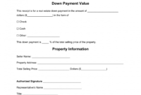 printable free real estate downpayment receipt  word  pdf  eforms real estate deposit receipt template pdf
