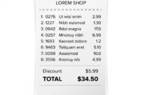 printable printed receipt bill atm template cafe or atm receipt template