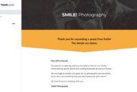 sample of free photography quote template  better proposals wedding photography quotation template word