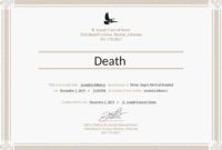 37 blank death certificate templates 100% free ᐅ templatelab pet cremation certificate template examples