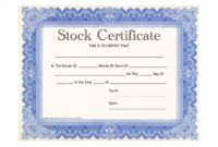 40 free stock certificate templates word pdf ᐅ templatelab common stock certificate template