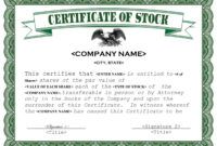 40 free stock certificate templates word pdf ᐅ templatelab common stock certificate template excel