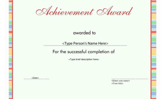 50 amazing award certificate templates ᐅ templatelab perfect attendance award certificate template pdf