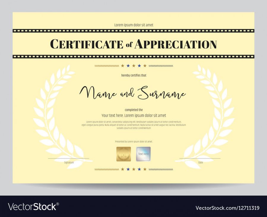 certificate of appreciation template with movie movie award certificate template doc