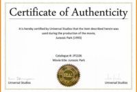 certificate of authenticity autograph template ~ addictionary certificate of authenticity photography template excel