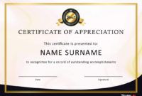 editable 30 free certificate of appreciation templates and letters employee recognition certificate template excel
