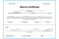 editable 40 free stock certificate templates word pdf ᐅ templatelab corporate share certificate template