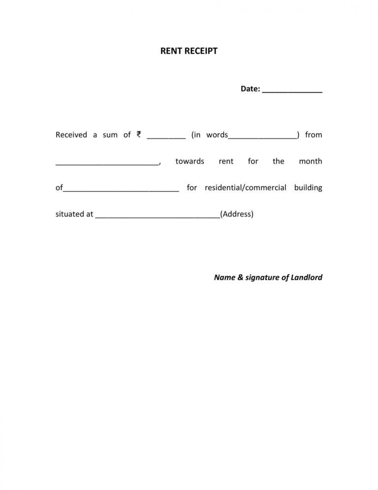 Editable 49 Printable Rent Receipts Free Templates ᐅ Templatelab Online