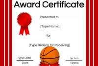 editable basketball certificates sport award certificate template doc