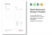 editable blank restaurant receipt template in word excel apple tip receipt template