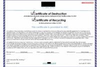 editable certificate of destruction hard drive template  carlynstudio hard drive destruction certificate template examples