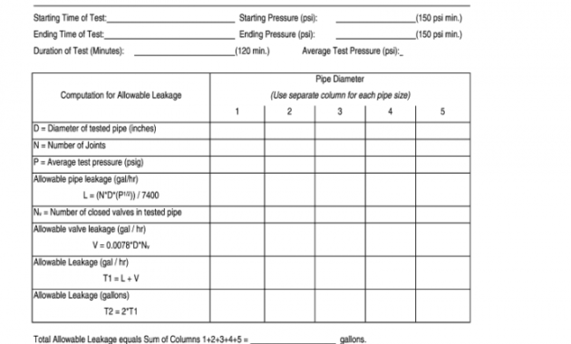 editable pressure test report format pdf  fill online printable pipework pressure test certificate template doc