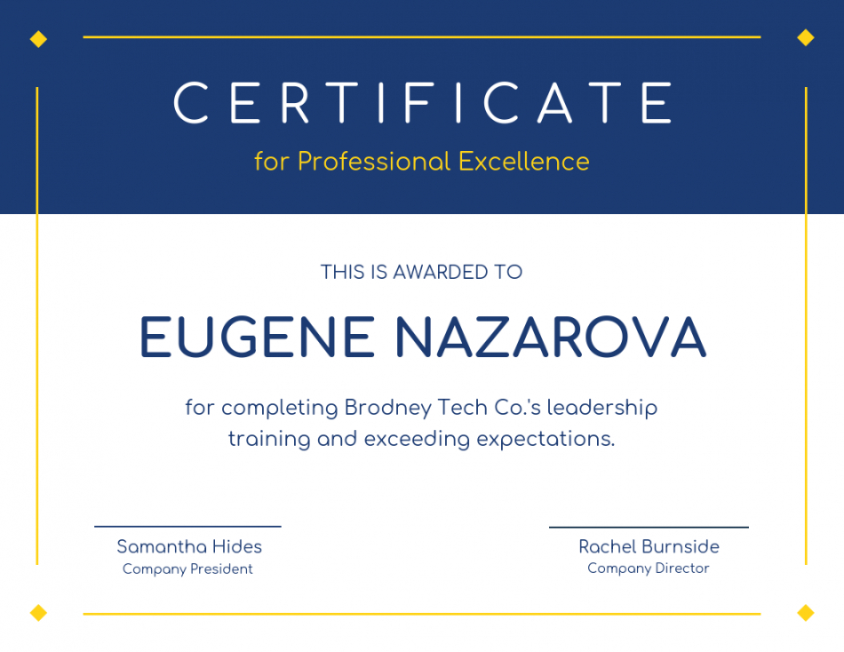editable simple certificate of recognition template leadership training certificate template excel